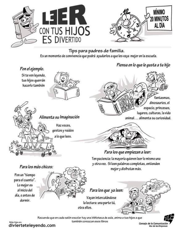 LEER CON VUESTROS HIJOS E HIJAS ES BUENO PARA ELLOS Y ELLAS