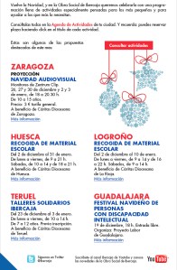 Actividades mes Diciembre