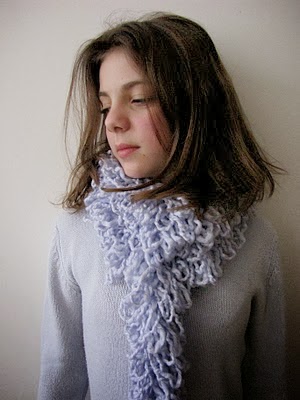 Bufanda de lana sin tejer