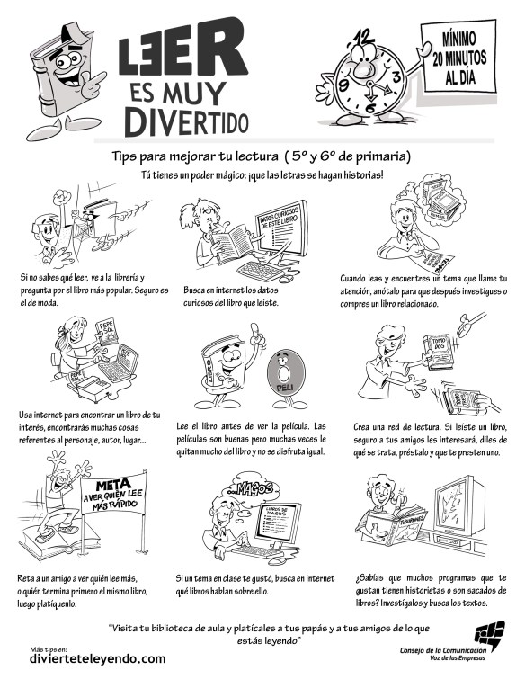 cAMPAÑA DE FOMENTO DE LA LECTURA PARA ALUMNADO DE 5°y6°