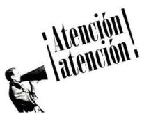 Atención! RESOLUCIÓN PROVISIONAL