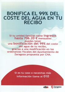 Paga menos de agua