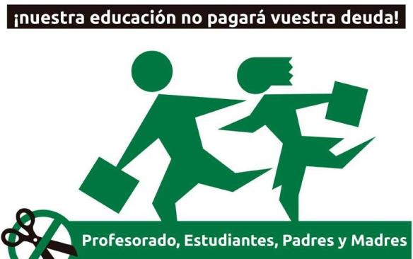 ¡NUESTRA EDUCACIÓN NO PAGARÁ SU DEUDA!