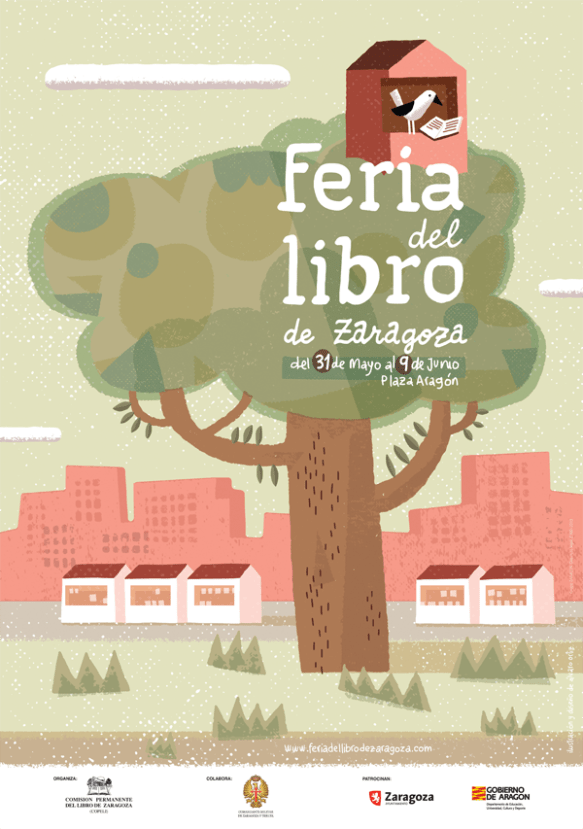 Cartel de la Feria del Libro de Zaragoza