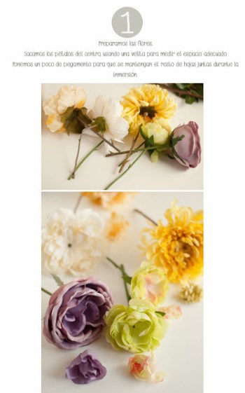 DIY: portavelas + flores