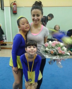 Elena con Malena y Yin-Yin