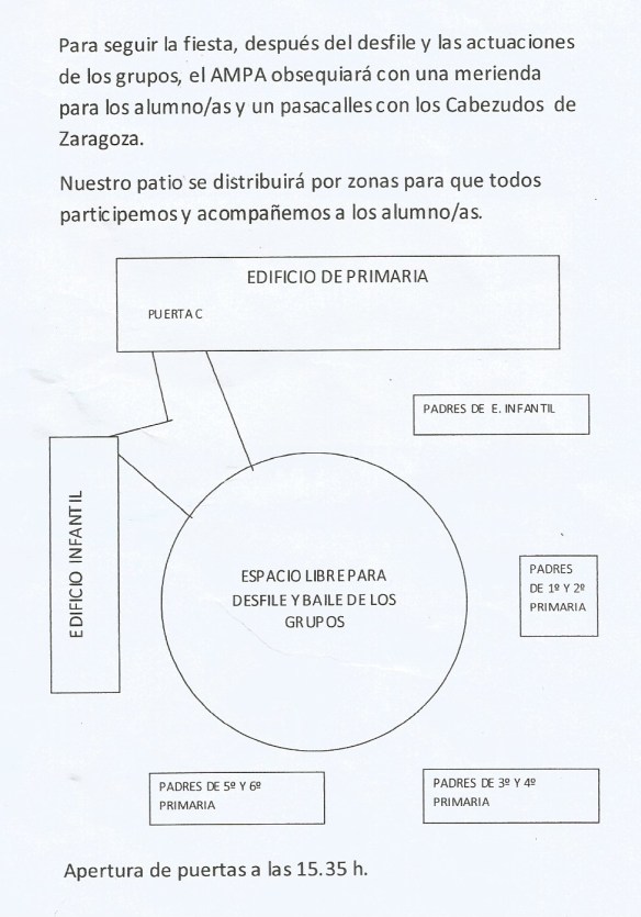 Plano del desfile del carnaval